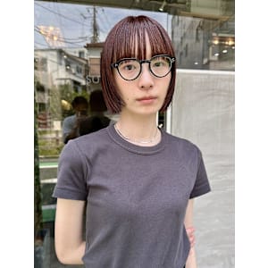 ミニボブ/ダブルカラー/暖色カラー/下北沢◎