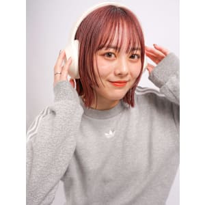 ★切りっぱなしボブ美髪ケアカラー小顔カット似合わせカット