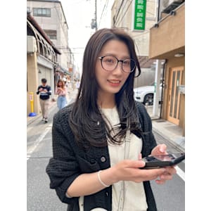 ★ワンカールレイヤーカット小顔セミディシアーカラー