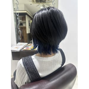 ショートウルフ　ブルー