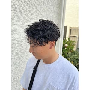 センターパーマ×MIXパーマ