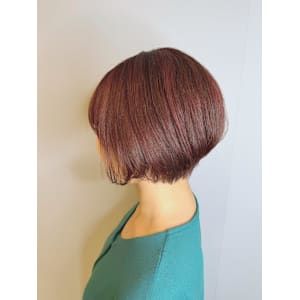 前下がりショートピンクラベンダー