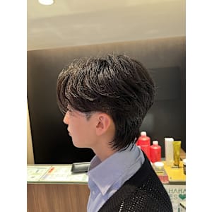 カルマパーマウルフ/マッシュウルフ/メンズマッシュウルフ　