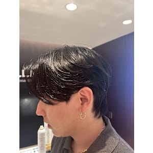 韓国ヘア センターパート ウルフ カルマパーマ 表参道