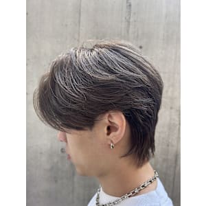 韓国ヘア センターパートウルフ カルマパーマ 表参道