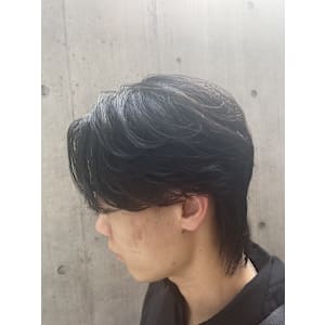 韓国ヘア センターパートウルフ カルマヘア 表参道