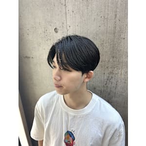 韓国風ヘア/シースルーマッシュ/ダウンパーマ/表参道