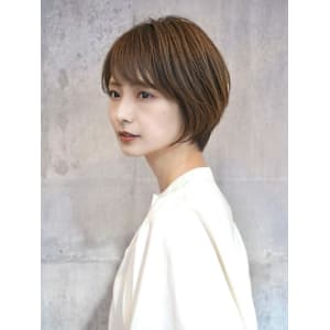 似合わせ小顔カット/丸みショートボブ/清澄白河/森下