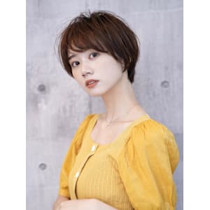 大人可愛いマッシュショート/ふんわりパーマ/清澄白河/森下