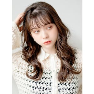 レイヤーレイヤーカット/グレーベージュ/ロング