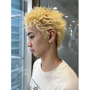 スパイキーショート×抜きっぱなしブロンド