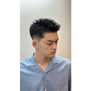 スパイキーショート　ローフェード　ザクザクショート