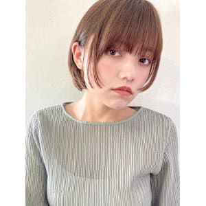 ボブ/ショートボブ/フレンチガーリー/ベージュ