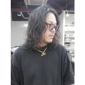 【BOW style】ウェーブロングメンズ