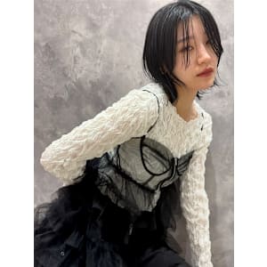 【 切りっぱなしボブ × ダークアッシュグレー 】浅野美紀