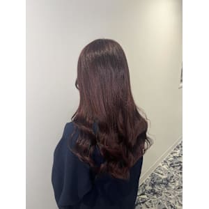 ダークチェリーカラーにしたお客様！