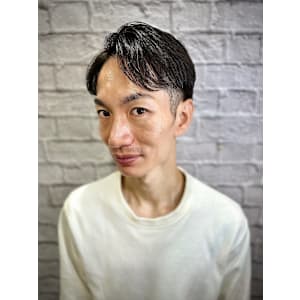 ビジネスマン×ツーブロック73分けスタイル【理容室】