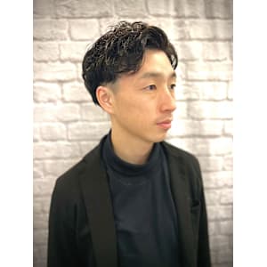 時短セットオシャレパーマ【床屋】