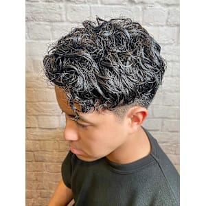 簡単セットかき上げパーマ【床屋】【理容室】