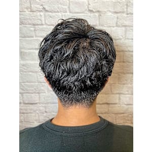 簡単セットかき上げパーマ【床屋】【理容室】