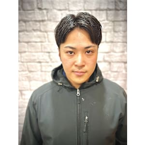 ナチュラルショートセンターパート【理容室】【床屋】