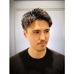 ツーブロックショート