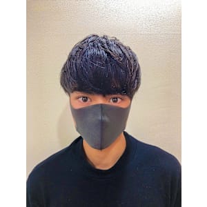 重めマッシュ　韓国風【理容室】