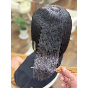 縮毛矯正×髪質改善×カラー