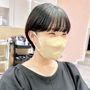 マッシュショート×羽バンク×前髪あり×横浜×20代30代