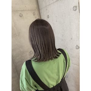 切りっぱなしロブ　ミントベージュ　おおたかの森