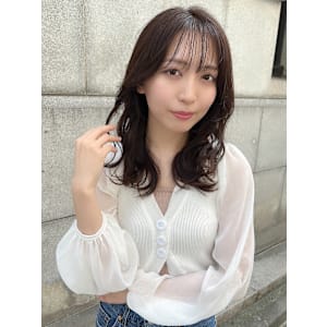 艶感カラーの大人っぽセミディ【銀座/有楽町】30代40代50