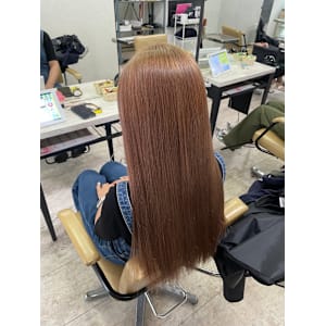 ミルクティーベージュ小顔ワンレンケアブリーチ所沢練馬韓国