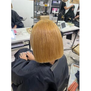ブロンドベージュボブケアブリーチ小顔所沢練馬韓国