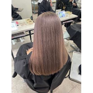 ミルクティーグレージュケアブリーチ小顔ワンレン所沢練馬韓国