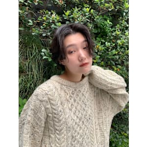 大人ショート/ニュアンスパーマ/30代/代官山/中目黒/恵比