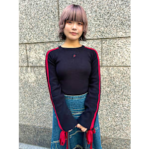 【KARIN】ピンクラベンダーピンク×ステップカット