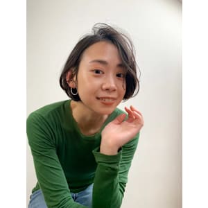 大人ボブ/センターパート/20代/30代/代官山/中目黒
