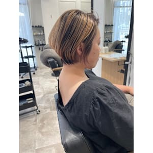 バレイヤージュショート