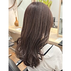 セミロング/レイヤーカット/艶カラー/水素ケア【藤原】