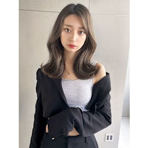 《Xena ria》韓国くびれヘア/透明感グレージュ　