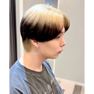 韓国マッシュ×ダークアッシュエンドカラー