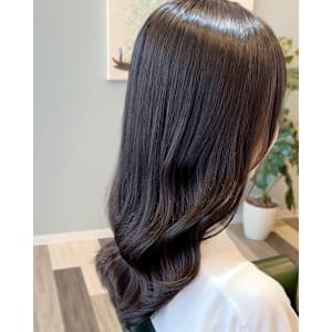 ワンレン×黒髪×巻き髪