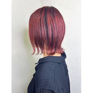 【Reir_下北沢】*くびれボブ＋ツートーンレッド*