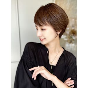 ヘルシーショート/ショートカット/ニュアンスカラー/ココア
