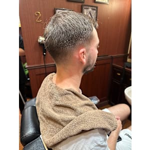 MEN'Sアッシュニュアンスパーマ韓国マッシュスペインカール