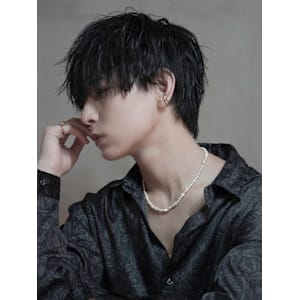 アッシュブラック短髪マッシュ_ba522251