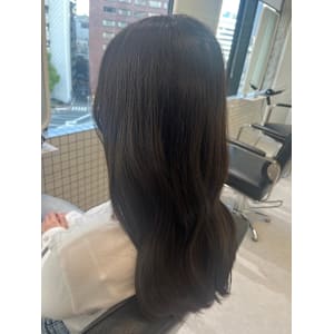 オリーブグレージュ×ロング