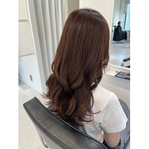 ブラウンカラー×ロング