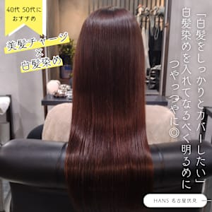 【40代 50代におすすめ】白髪染め×髪質改善で色持ち◎ - HANS 名古屋 伏見【ハンス　ナゴヤ　フシミ】掲載中