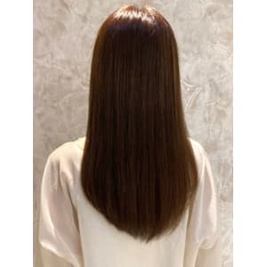 髪質改善　サラサラストレート　ベージュカラー　ダメージレス